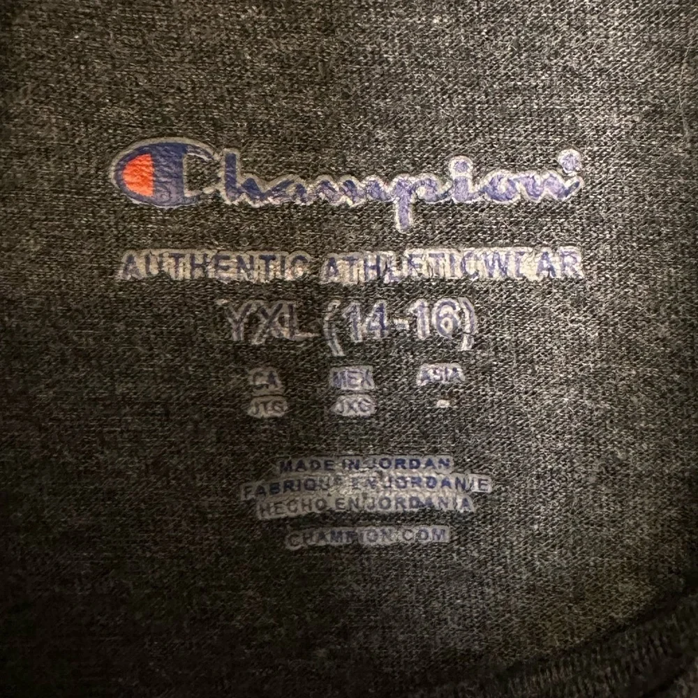 Champion Iowa Hawkeyes Youth 1/4 Zip Pullover Shirt Size 14-16 Gray
